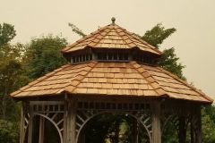 After: Gazebo with Cedar Shake Roof Installation in Enumclaw, WA